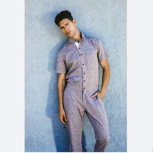 RomperJack Pinstripe Grey Jumpsuit